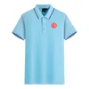 Rot-Weiss Essen uomo e donna Polo in cotone mercerizzato manica corta risvolto T-shirt sportiva traspirante LOGO può essere personalizzato