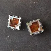Stud Yoowei 9mm Amber Earrings For Women Tiny Square Genuine 2022 Optionals Natural Cognac Jewelry WholesaleStud Odet22 Kirs22
