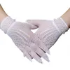 12 paires d'été gants de conduite résistants aux UV maille résille mitaines doigt complet filles dentelle gants de mode