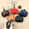 PU Leather Headphone Accessories Earphone Case Luxury Cover For Apple Airpod Air Pods Pro 3 2 1 4 Earpods Case Bags Straps
