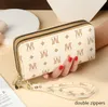 Nouvelles femmes portefeuilles double fermetures éclair téléphone portable pochette longue décontracté portefeuille sac d'argent porte-carte carteras femme sac à main