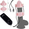 G Spot Vibration Egg med flexibla mössor Male Masturbation Vibrator för glans penisstimulering vibe vuxna sexiga leksaker män