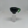 Tigela de vidro com narguilé masculino de 14 mm 18 mm peça para fumar tigelas coloridas grossas para água Bong Dab Rig