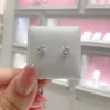 Celestial Sparkling Star Stud Earrings Original box for Pandora 925 Sterling Silver CZ crystal Fashion Women Earring set