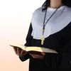 Naszyjniki wisiorek Rosyjski wschodni prawosławny Jezus Cross Naszyjnik Pleciony łańcuch liny dla kobiet mężczyzn Święta modlitwa biżuteria