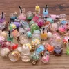 10Pcs 30 Styles Mix Glass Bottles Milk Tea Cup Ball Earring Charms Diy Findings Keychain Bracelets Pendant For Jewelry Making