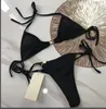 Luxury Women Bikinis Swimwear 2022 Verão New Designer Letra completa Carta impressa preta cinza esporte de biquíni conjunto ladras bandagem sexy roupas de banho de maiô com tags de almofada