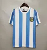 Rétro 1986 Maillot de football Argentine Maradona CANIGGIA 1978 1996 Maillot de football Batistuta 1998 RIQUELME 2006 1994 ORTEGA CRESPO 2014