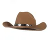 10 StylesFedora Hat Men Women Leopard Belt Bucklet Woolen Felt Hats Western Cowboy Fashion Black Jazz Hat Chapeau Sombrero Mujer 25442624