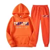 Nueva marca TRAPSTAR Impreso Ropa deportiva Hombres 15 colores Cálido Conjunto de dos piezas Sudadera con capucha suelta pantalones conjunto Sudadera con capucha jogging