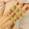 Bransll African Fashion Gold Gold Bransoletka dla kobiet Maroko Dubai Bangles Wedding Biżuter