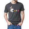 Camisetas masculinas unissex feliz dia de páscoa ovo come tshirt engraçado algodão manga curta camiseta de rua