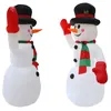 2.4M Giant Inflatable Snowman Blow Up Toy Santa Claus Christmas Decoration For Hotels Supper Market Entertainment Venues Holiday 220316