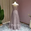 Платья для вечеринок элегантное v-образное розовое вечернее платье для женщин свадебные платья и размеры роскошная серая мама невесты Формальное одежда
