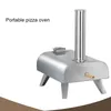 Roestvrijstalen pizza bakken oven commerciële pizza oven maken machine buiten camping bbq oven