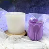 Große dreidimensionale Tulpe Blume Aromatherapie Kerze Silikonform kreative Gips Handwerk Dekoration handgemachte Seife 220721