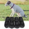Dog Apparel Waterproof Pet Luminous Shoes Thick Warm For Small Dogs Anti-slip Rain Snow Boots Puppy Socks PU Booties Product WinterDog