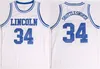 Film Lincoln Basket 34 Jesus Shuttlesworth Jersey Uomo Big State He Got Game Team Colore Blu Bianco Per gli appassionati di sport Ricamo e cucito Traspirante di buona qualità