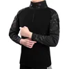 T-shirts pour hommes T-shirts de randonnée tactique en plein air pour hommes T-shirts militaires de l'armée à manches longues chasse chemise d'escalade mâle sport hauts taille asiatique S-4XLM