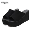 Gdgydh Summer Slip on Women Widges Sandals Platform High Heels Fashion Open Tee Ladies Nasual Shoes Sale 210715