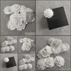 Other Fashion Accessories Diy Part Self-Adhesion Camellia Flower Stick On Bag Or Card For C Boutique Packing Drop Delivery 2021 Jvbhi