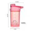 Su Şişeleri Herbalife Su Şişesi İçecek Plastik Sızdırmaz Spor Şişeleri Protein Shaker Drinkware BPA FREE500ML