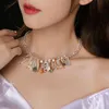 Mode Halsband Halskette Anhänger Halsketten Übertriebene Kristall Glas Perle Natürliche Nadel Frauen Hüfte Behandlung jllIVx