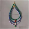 체인 목걸이 펜던트 보석 손으로 만든 MTI-PACETED BEADS BEADED 목걸이 세련된 드롭 모양의 크리스탈 펜던트 절묘한 je dhaew