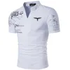 Dingshite Summer Casual Polo Shirt Men krótkie rękawowe koszula biznesowe moda