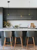 Pendelleuchten Kupfer LED-Lampe für Esszimmer Küche Innenhaus Moderne schwarze hängende Deckenleuchter 2022 Trendleuchte Pendelleuchte