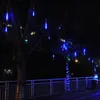 Snaren op zonne -energie led meteoor douche licht slinger vakantielampen waterdichte sprookjesmas lamp voor tuin kerstboom decorled stringsle