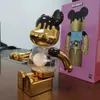 Nya Bearbrick 400% Chocolate Macarone Millennium Building Blocks Violent Bear Trend Ornaments Handgjorda Model Toys Gifts 28cm