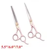 5.5 6 7 Japon Steel Cisses de coiffure professionnelle Ciseaux Amincissement Barber Set Cisailles de coupe 440C 9105 # 220317