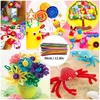 Plush Sticks /Pompoms Colorful DIY Art Craft Children Creative Supplies Kit for School Activities Handmade Kids Montessori Toys 220428