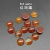 Cabochons de pierres précieuses synthétiques naturelles, 4/6/8/1012/14MM, perles en jaspe rouge, pour boucle d'oreille, collier, Bracelet