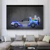 Lanterne nordique Cool voiture toile peinture moderne affiche et impressions mur Art photos pour enfant garçon chambre salon décor à la maison