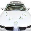 Fleur artificielle voiture de mariage décoration de voiture de mariée poignée de porte rubans soie coin fleur Galand avec ensemble de cadeaux en Tulle