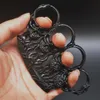 Ghost Fire Metal EDC Four Finger Tiger Fist Anello Filla a mano Martial Arts Set with Car Equipment RN5Z