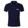 Zomer hoogwaardige heren raapje slank merk snel droge droge korte mouw buiten sportpolo shirt 220524