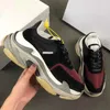 Quente Paris 17fw Triple S Sneakers Luxo Triple S Pai Sapatos Para Homens Mulheres Bege Preto Esportes Tênis Running Shoes Sapatos Vintage 36-45 No7