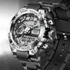 Armbandsur Lige digitala män Militärklocka 50m vattentät armbandsur Led Quartz Clock Sport Male Big Watches Relogios Masculino