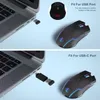 Souris sans fil souris LED Rechargeable 2.4G souris silencieuse ergonomique Mini USB souris optique 1600 DPI pour tablette Macbook ordinateur portable bureau