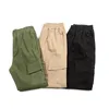 Pantalones informales de color sólido japonés-7103 Pantalones de piernas sueltas delgadas de verano de verano para hombres