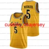 Custom Wyoming Cowboys 2022 NCAA College Basketball Jersey Hunter Thompson Foster Xavier DuSell Marcus Williams Jeremiah Oden Drake Jeffries