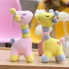 18 cm Anime Giraffe Plüsch Spielzeug Cartoon Plüsch -Puppen Film Tierflocken gefüllt weiche Puppenbeutel Anhänger Kinder Überraschung Geschenk DHL
