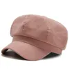 Berrette di pile anice sboy berretto da donna letterario vintage snapback femmina ottagonale inverno cappello per leisure designer francese hatberit