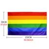 Other Arts And Crafts 90x150cm Rainbow Flag Gay Pride Polyester Banner Flags Genderqueer GQ Colorful Rain Bow Shawl Flag NB Non-Binary Protest March ZL0744