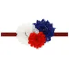 4 luglio Bandiera americana Fascia per capelli con strass Fasce per capelli per bambini 17 colori Accessori per capelli per bambini