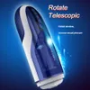 Japanese AV Star 4D Vagina Male Masturbator,Rotation Telescopic sexy Moaning Function Retractable Machine Toys for Men