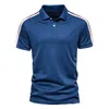 Aiopeson Spring and Summer Mens Polo Shirt Patchwork Antipilling Polo T Shirt for Men Classic Causal Men Clothing 220704